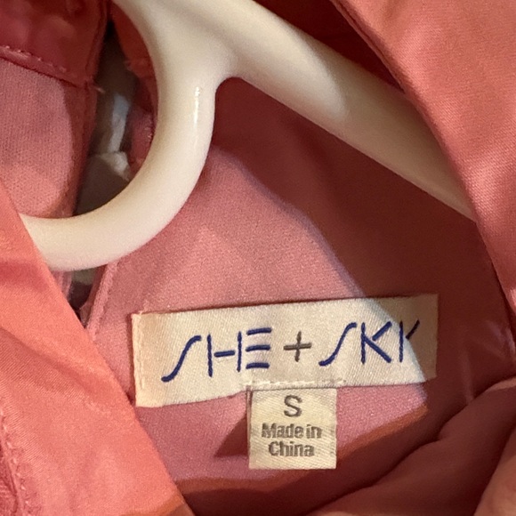 She + Sky Pink Rosette Mini Dress Halter 3D flowers Small EUC - Picture 2 of 12